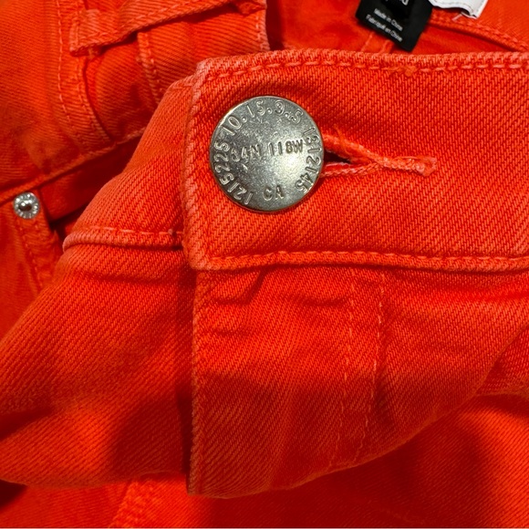 Current/Elliott The Kick Jean Fiery Red High Rise Stretch W30 - Picture 6 of 13